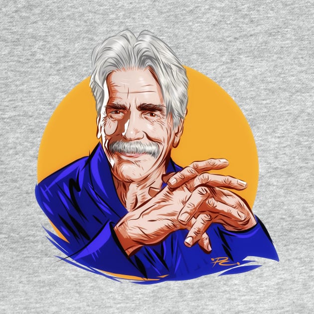 Sam Elliott - An illustration by Paul Cemmick by PLAYDIGITAL2020